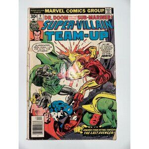 Super-Villain Team-Up #9 December 1976 Doctor Doom The Sub-Mariner Iron Man SEE